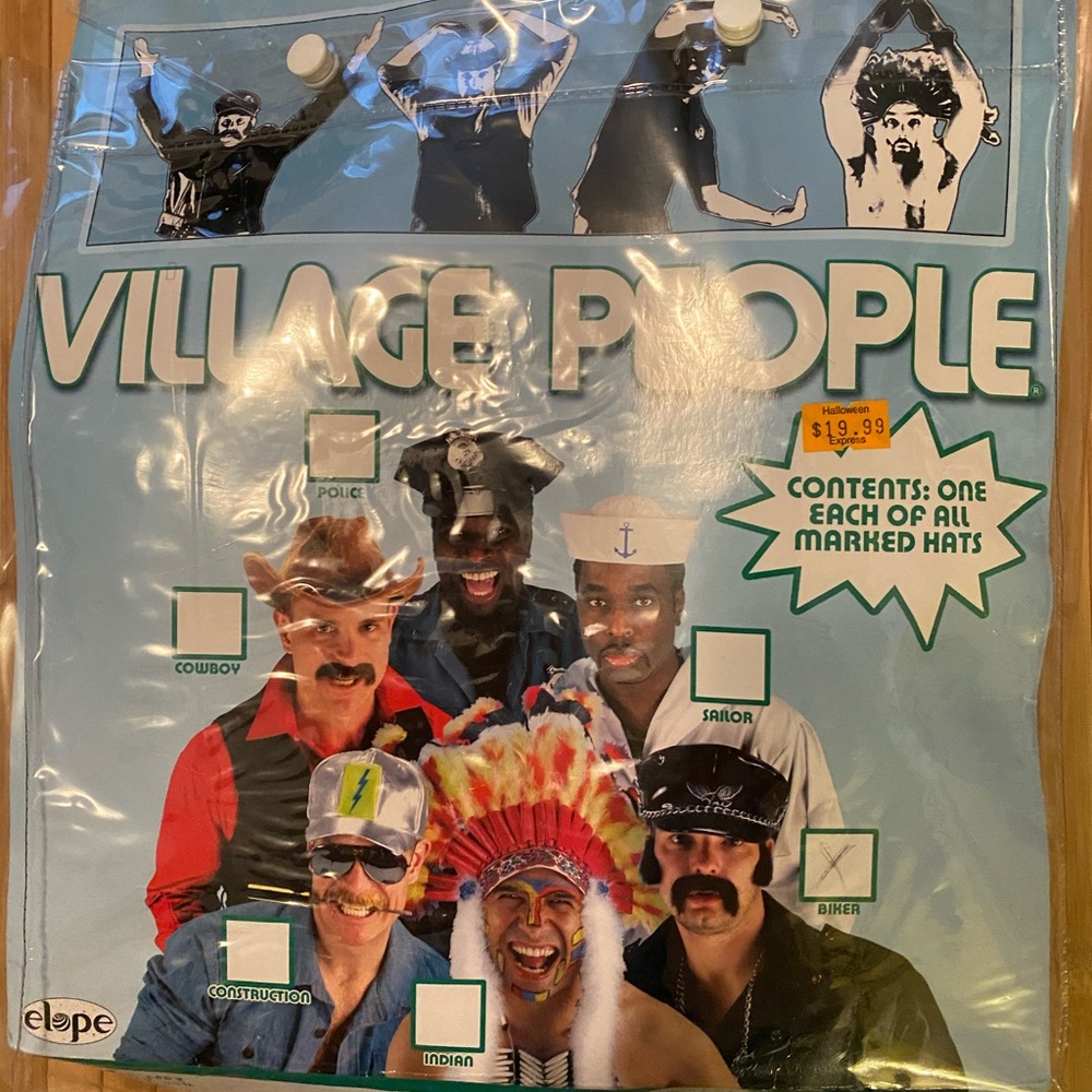 DONATED Village people unisex biker hat by Elope